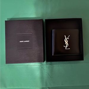 YSL Wallet-CASSANDRE EAST/WEST leather bi-fold/ BRAND NEW IN BOX! 100%Authentic!